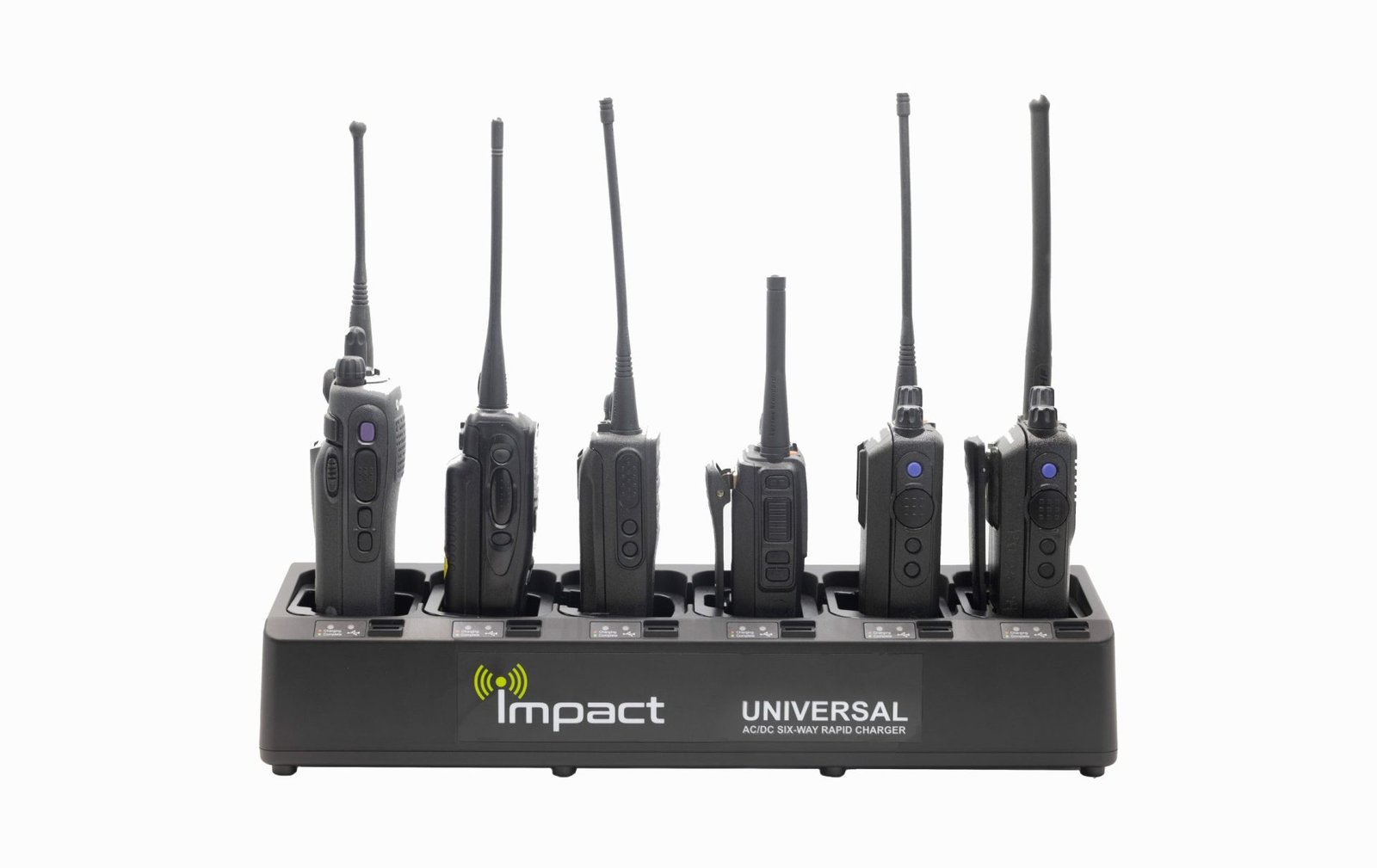Impact Universal 6 Bank Charger Impact 6 unit charger for two way radio