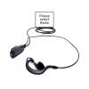Impact Gold Series 1-Wire Surveillance Kit Hardwired with Ear Hook for Two-Way Radio Impact Surveillance Earpiece