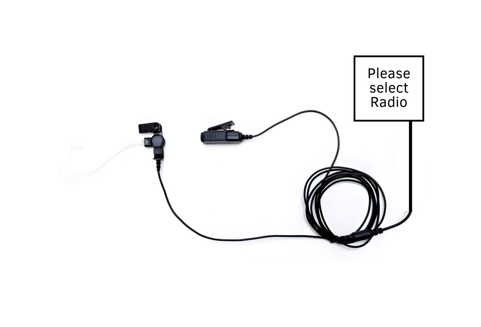 Impact Gold Series 2-Wire Surveillance Kit Hardwired with Acoustic Tube for Two-Way Radio Impact Surveillance Earpiece