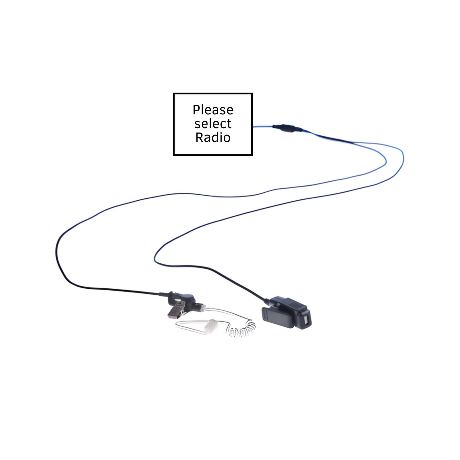 Impact Gold Series 2-Wire Surveillance Kit Hardwired with Acoustic Tube for Two-Way Radio Impact Surveillance Earpiece