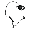 Hytera Swivel Style Earpiece (Receive Only) accessory for two way radio