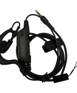 Hytera C-Style Earpiece with Push-to-Talk Mic accessory for two way radio