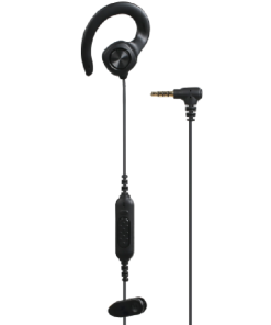 Hytera C-Style Earset with in-line PTT accessory for two way radio
