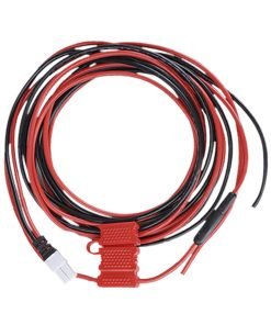 Hytera red and black Power Cord charger accessory for two way radio