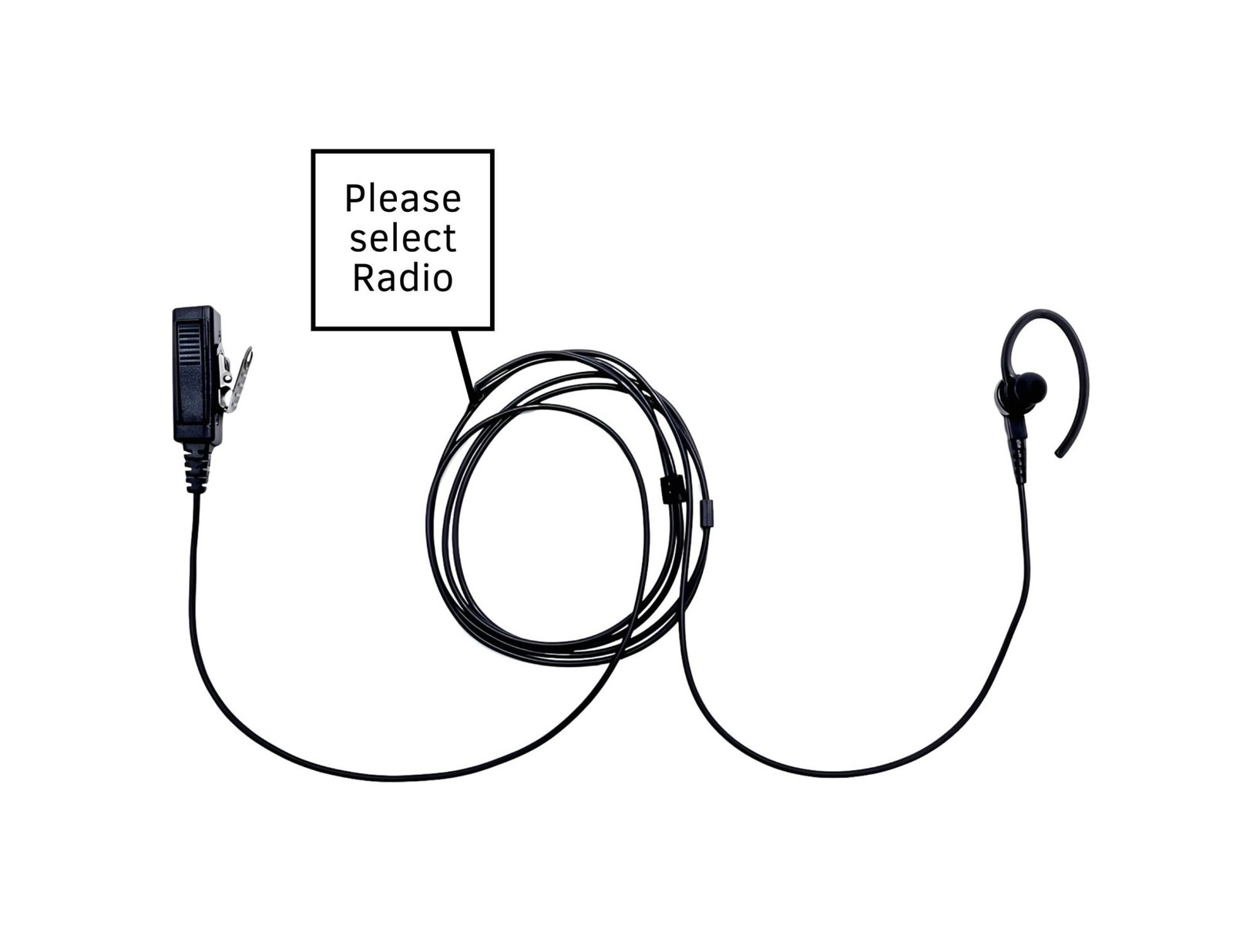 Impact Platinum Series 2-Wire Surveillance Kit for Two-Way Radio with Ear Hook w/ In-Ear Bud Impact Surveillance Earpiece