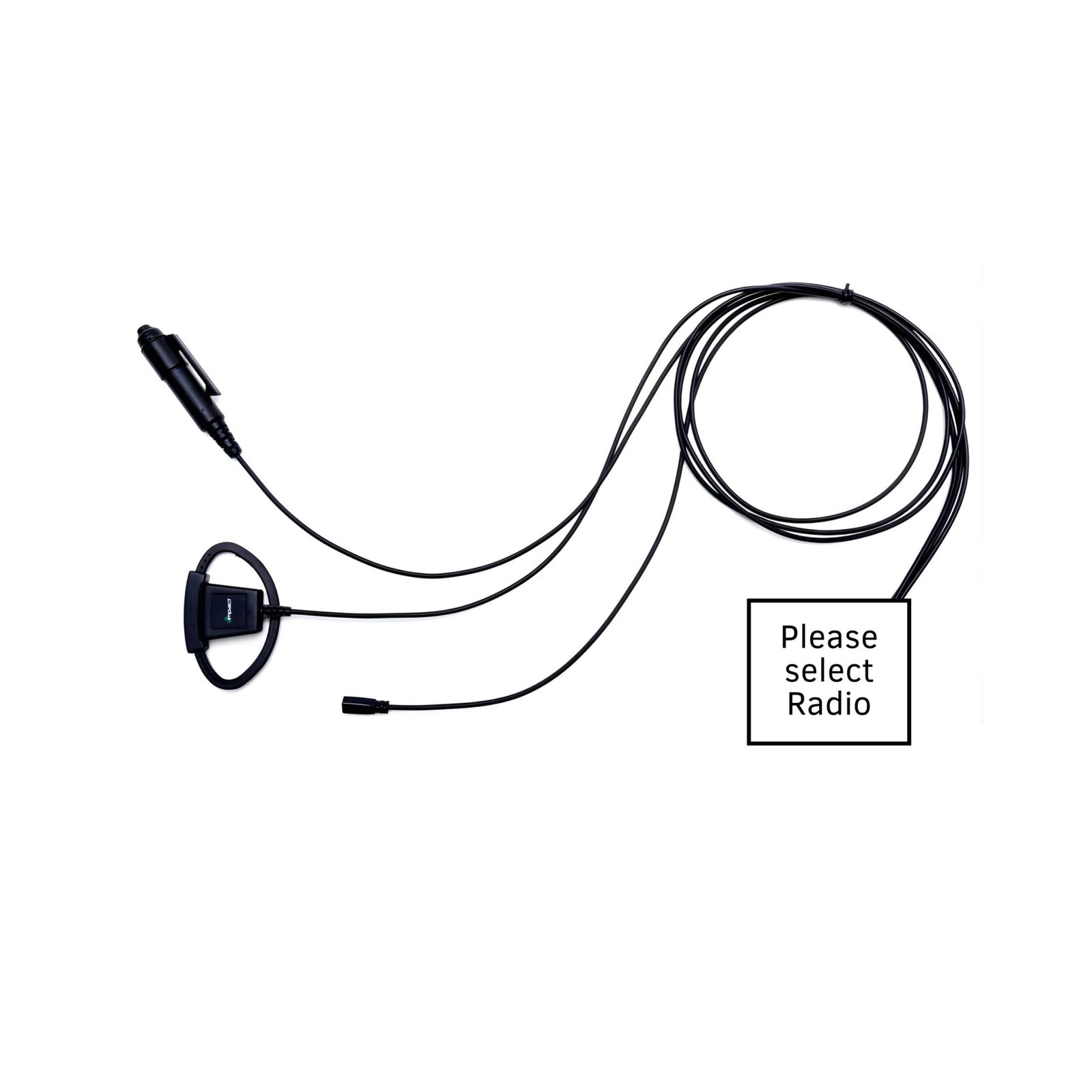 Impact Platinum Series 3-Wire Surveillance Kit with Silent Barrel Push-to-Talk (PTT) and Adjustable D-Shaped Ear Hanger Impact Surveillance wire kit