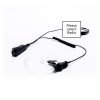 Impact Platinum Series Noise Cancelling 1-Wire Surveillance Kit for Two-Way Radio with Quick Disconnect Acoustic Tube Impact Surveillance Earpiece