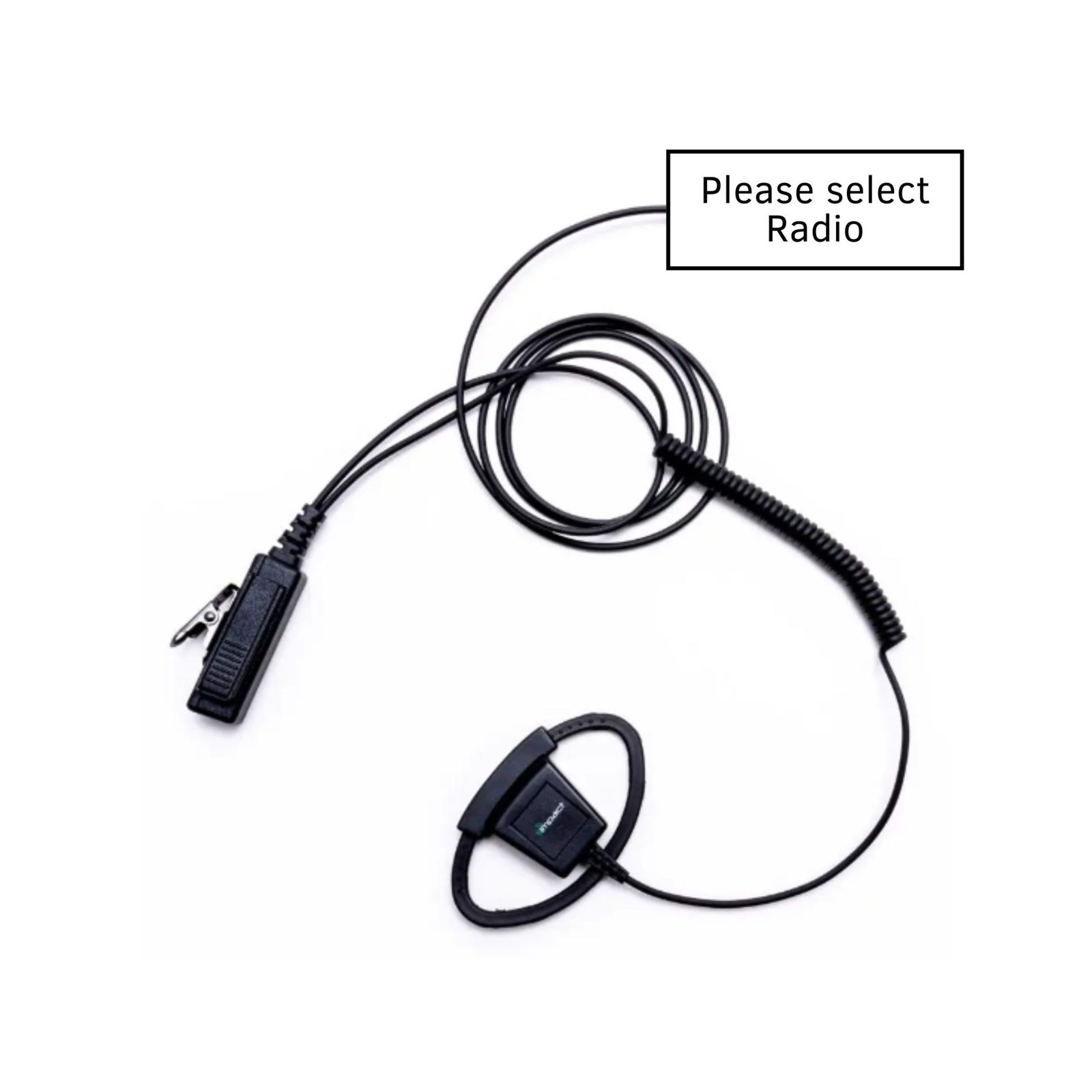 Impact Platinum Series Noise Cancelling 1-Wire Surveillance Kit for Two-Way Radio with Adjustable D-Shaped Ear Hanger Impact surveillance kit