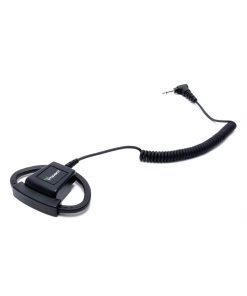 Impact Platinum Series Single-Pin Listen-Only Earpiece for Two-Way Radio Speaker Mic with D-Shaped Ear Hanger