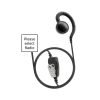 N2W 1 Wire Swivel earpiece w/ Braided Fiber Cloth inline PTT/Mic N2W Earpiece