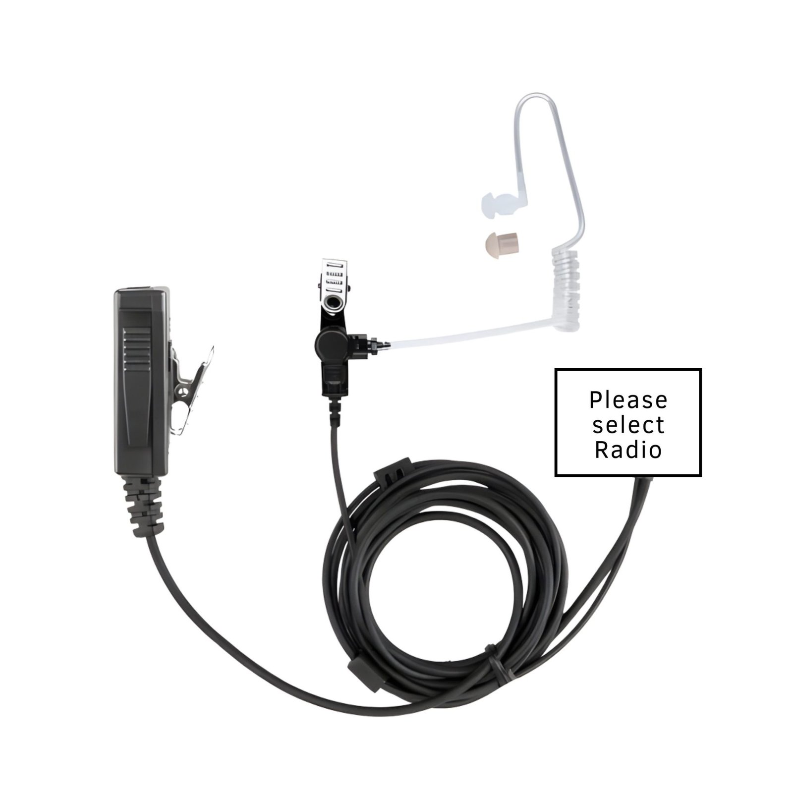 N2W AT2W - Acoustic Tube 2 Wire Surveillance Kit N2W earpiece