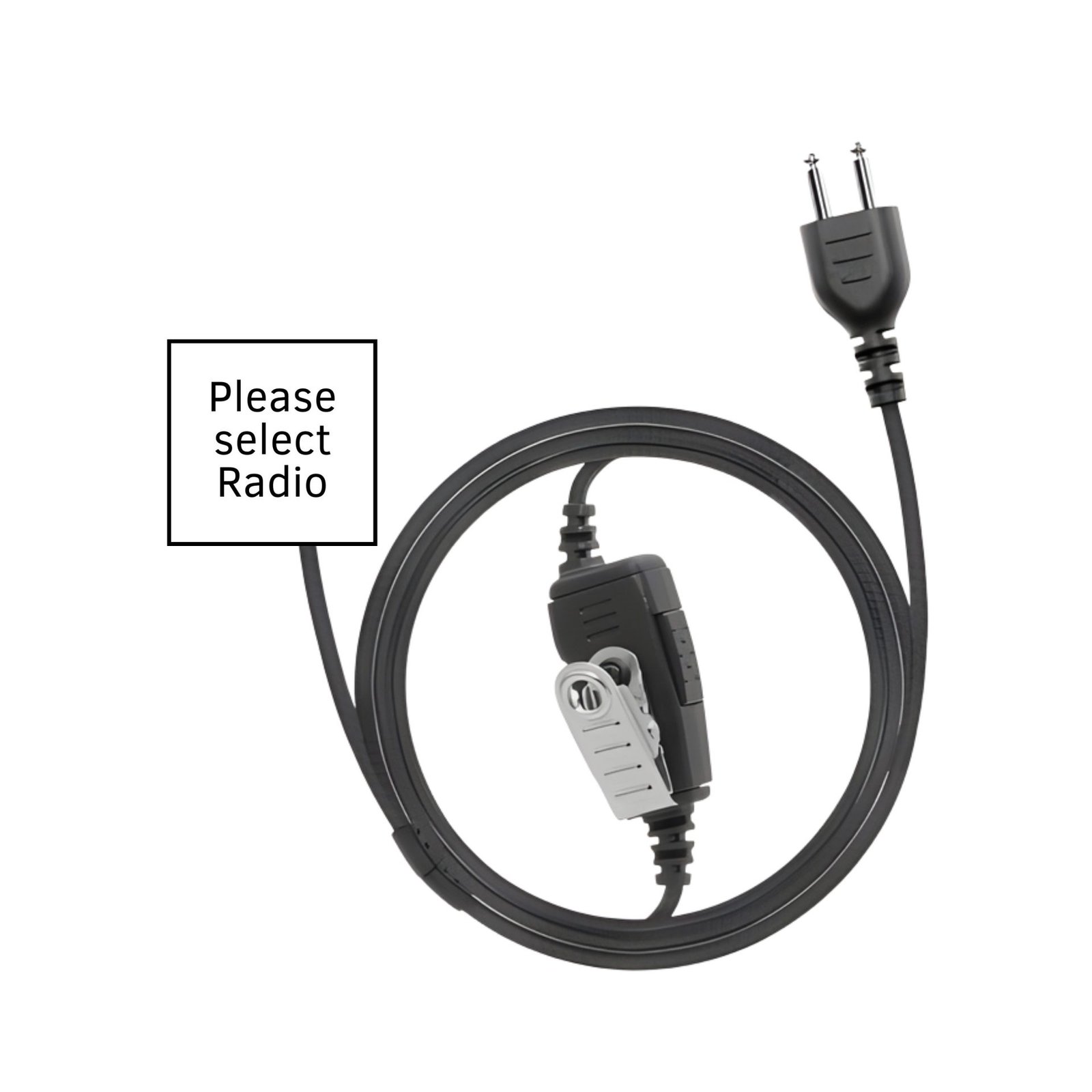 N2W SnapLock Base - Braided Fiber Cloth - 1 Wire Earpiece N2W snaplock earpiece