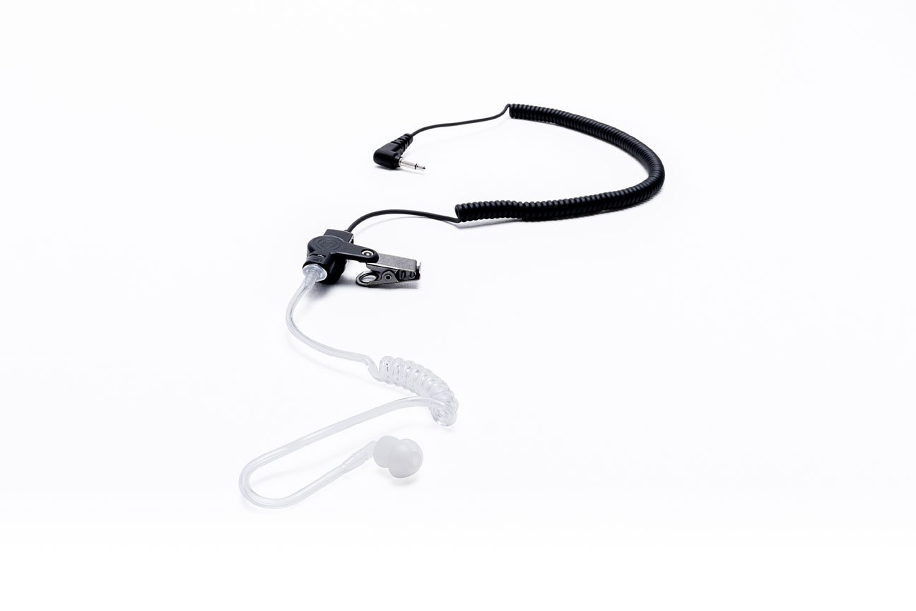 Impact Platinum Series Single-Pin Listen-Only Earpiece for Two-Way Radio Speaker Mic with Quick Disconnect Acoustic Tube Impact Platinum Series Single-Pin Listen-Only Earpiece for Two-Way Radio Speaker Mic with Quick Disconnect Acoustic Tube