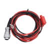 Hytera red and black Power Cord charger accessory for two way radio