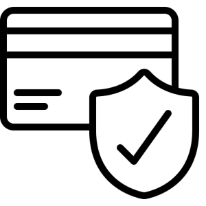 Home Credit Card With Shield Icon