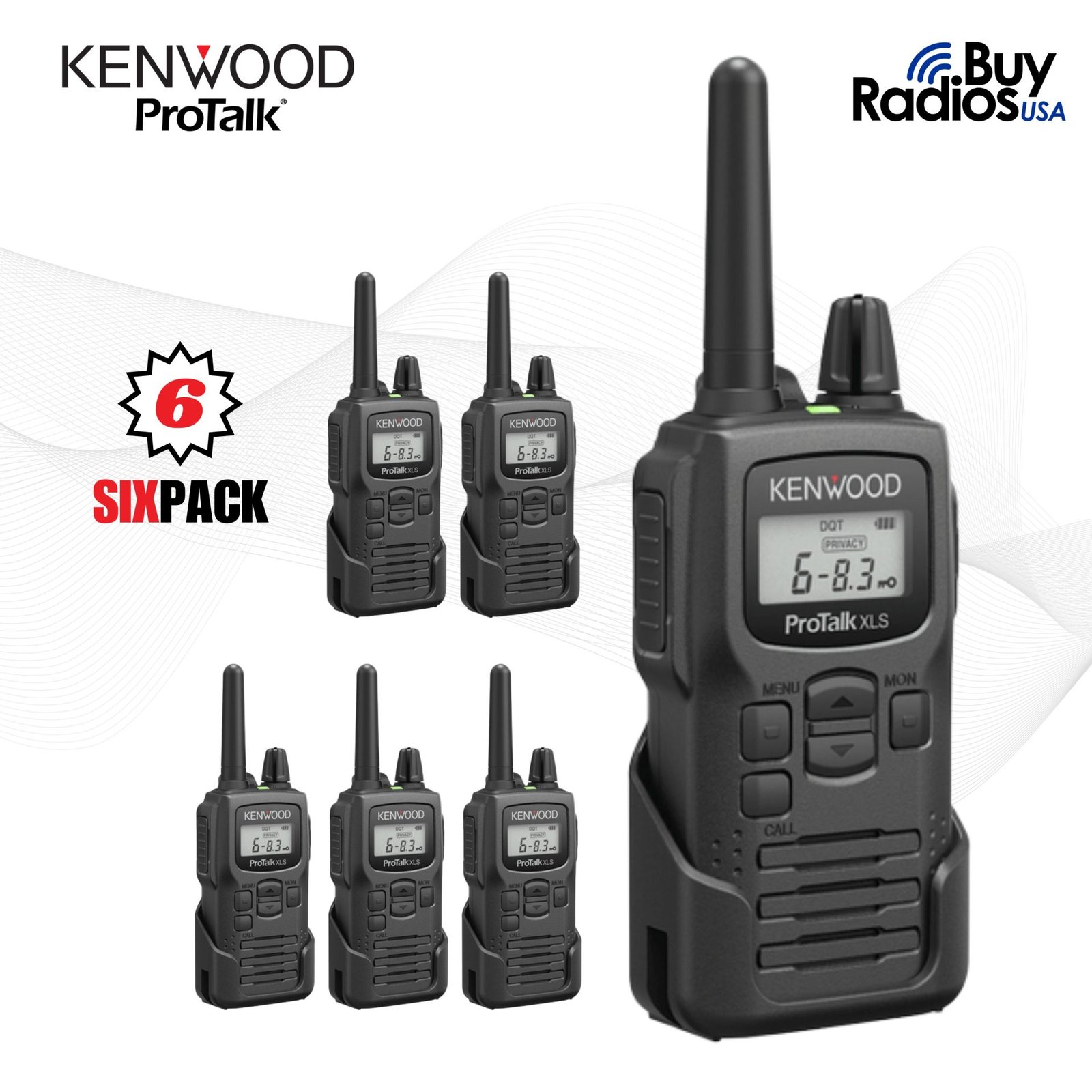 Kenwood PKT300 Analog 6 Channel 2W UHF Radio 6-Pack Kenwood PKT300 analog radio